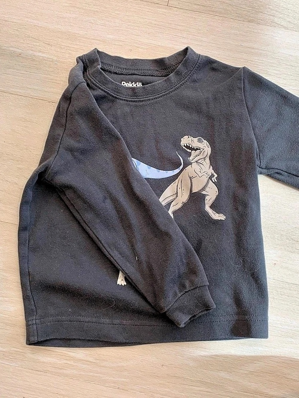 Dinosaur Long Sleeve Tee Size 2/3 - Picture 2 of 4